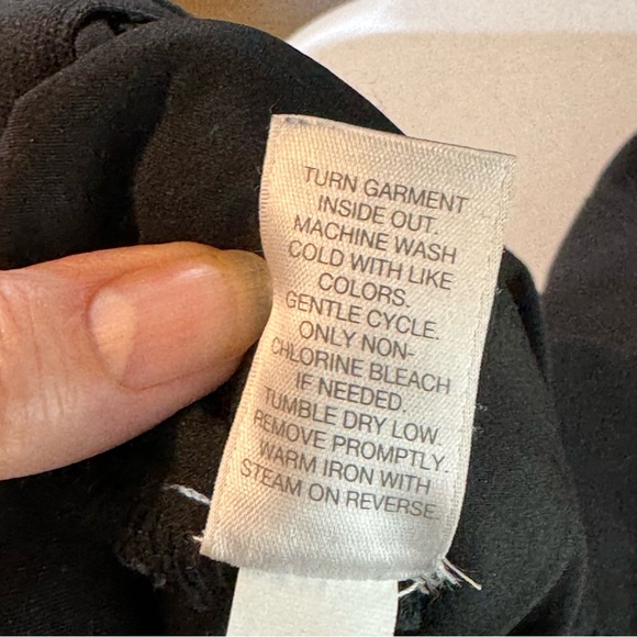 J Jill Size 8 Black Cotton/Rayon/Spandex Pull On Essential Ankle Pants w Pockets - Picture 7 of 7